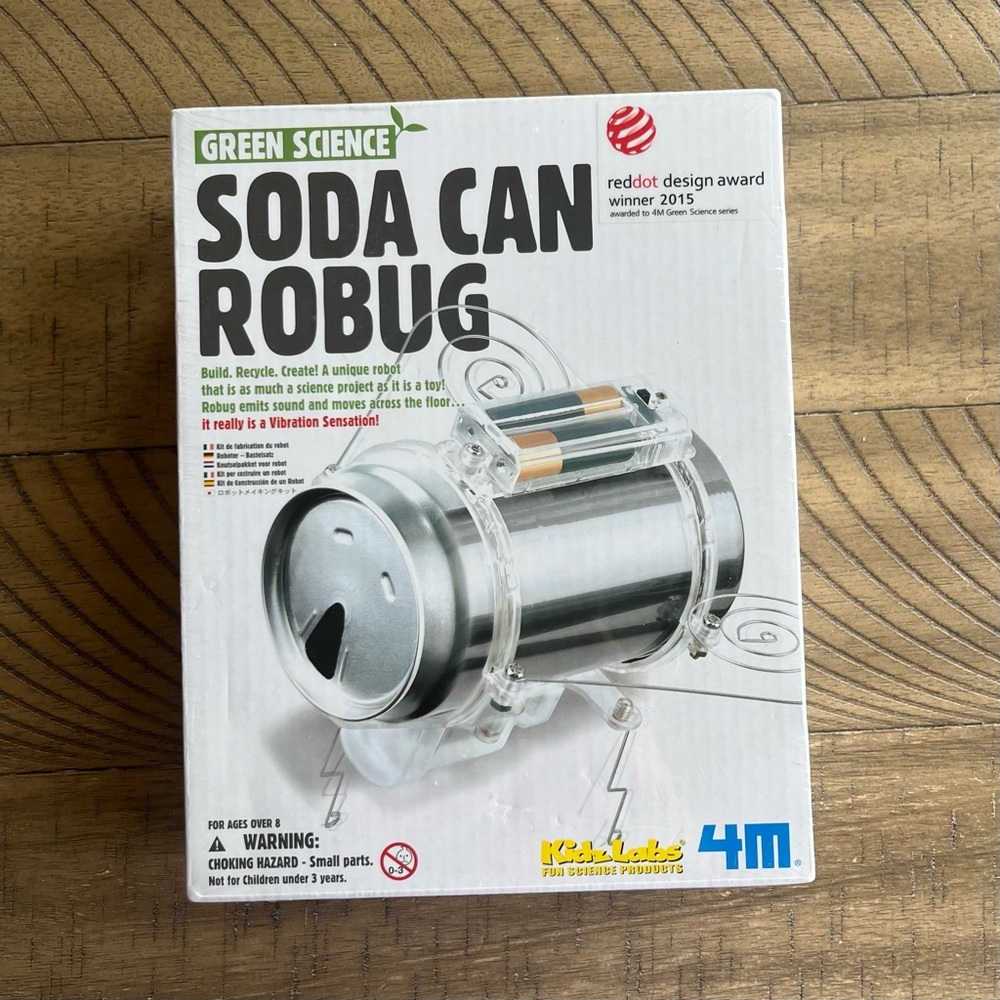 NEW KidzLabs Soda Can Robug Science Kit